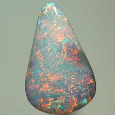 SOLID SEMI BLACK OPAL Sparkling bright reds over blue